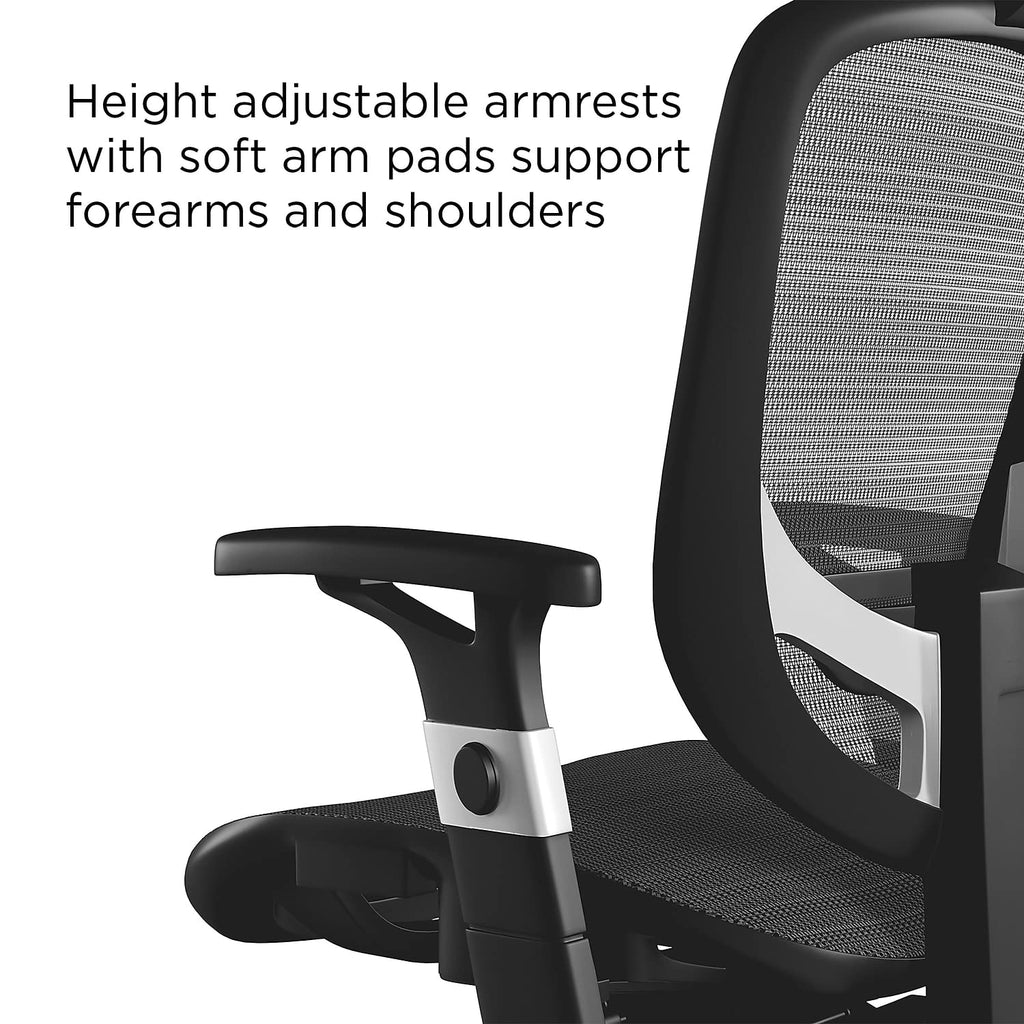 Union & Scale Flexfit Hyken Mesh Task Chair, Black, 2/Pack (UN59460V-CCVS)