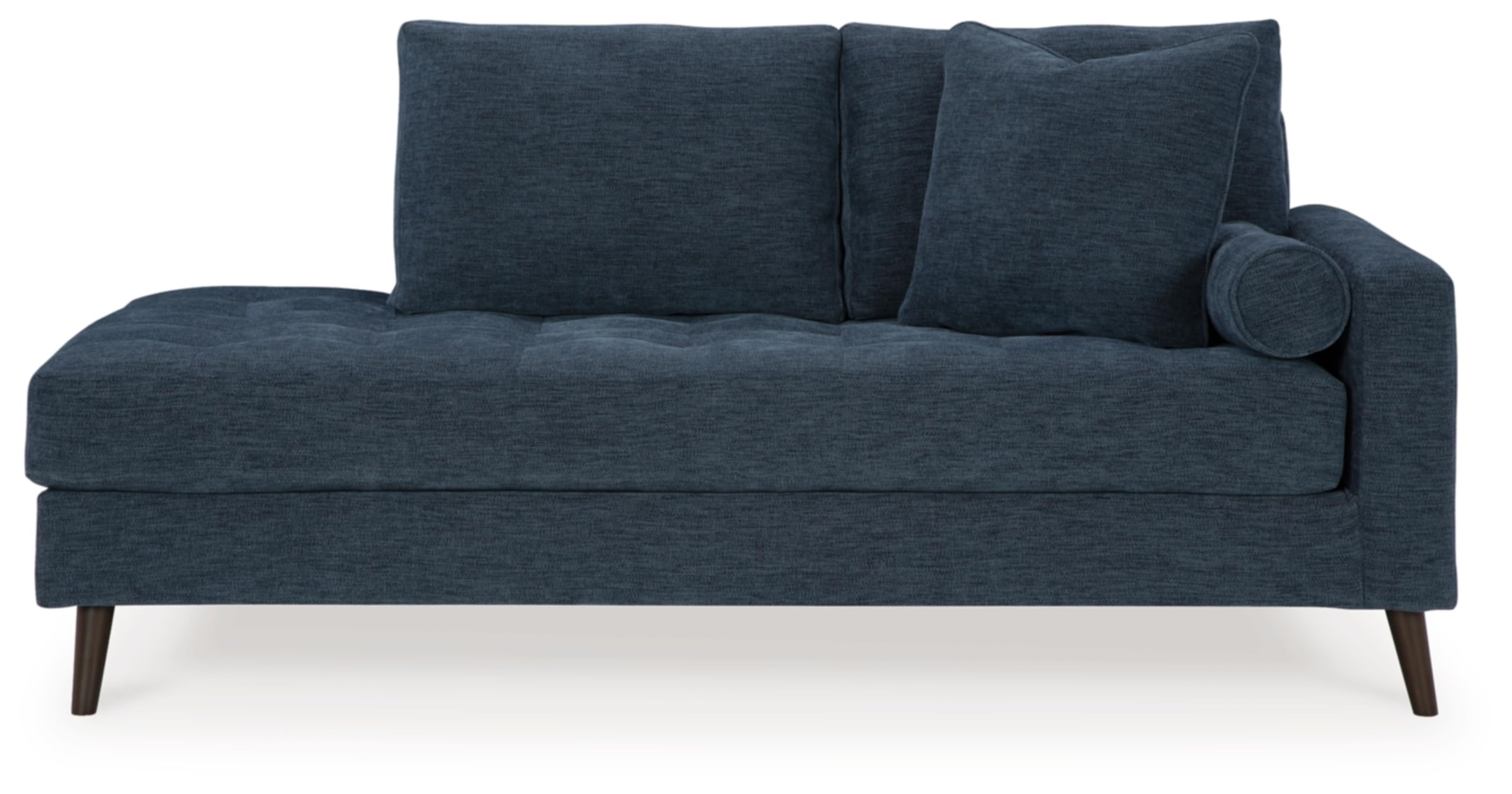 Signature Design by Ashley Bixler Right-Arm Facing Corner Chaise, 37" W x 75" D x 37" H, Blue