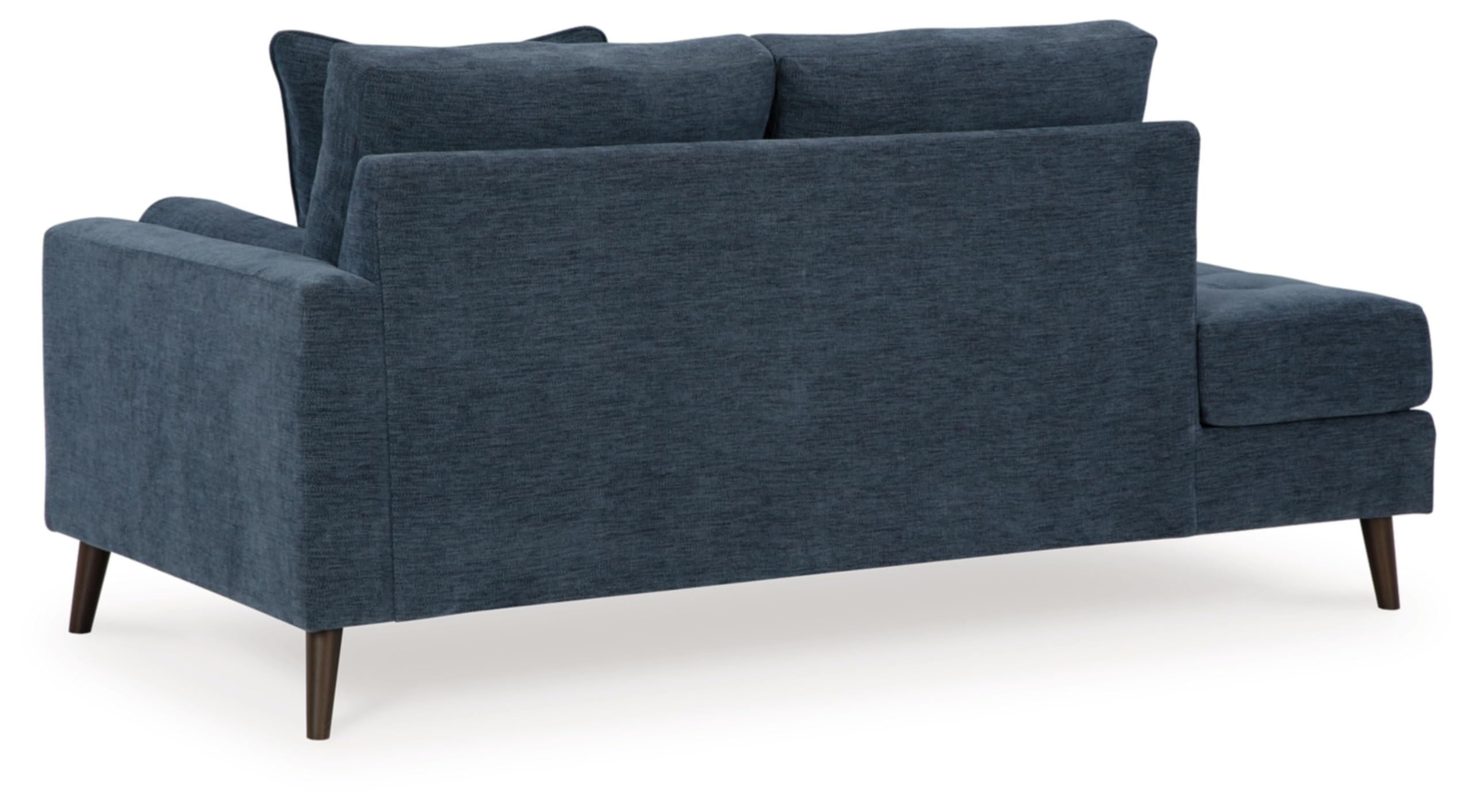 Signature Design by Ashley Bixler Right-Arm Facing Corner Chaise, 37" W x 75" D x 37" H, Blue
