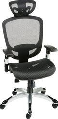 Union & Scale Flexfit Hyken Mesh Task Chair, Black, 2/Pack (UN59460V-CCVS)