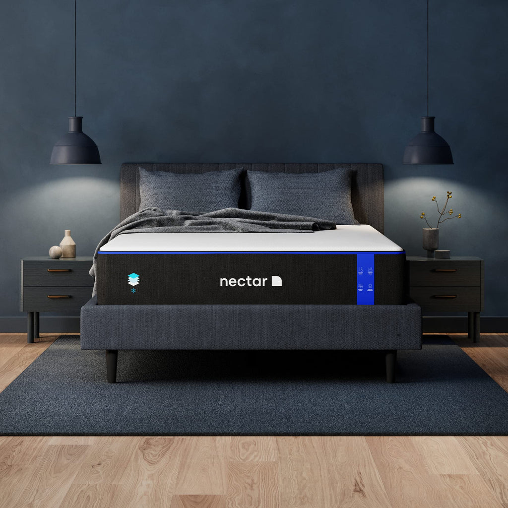 Nectar Twin Mattress 12 Inch - Medium Firm Gel Memory Foam - Cooling Comfort Technology - 365-Night Trial - Forever Warranty ,White