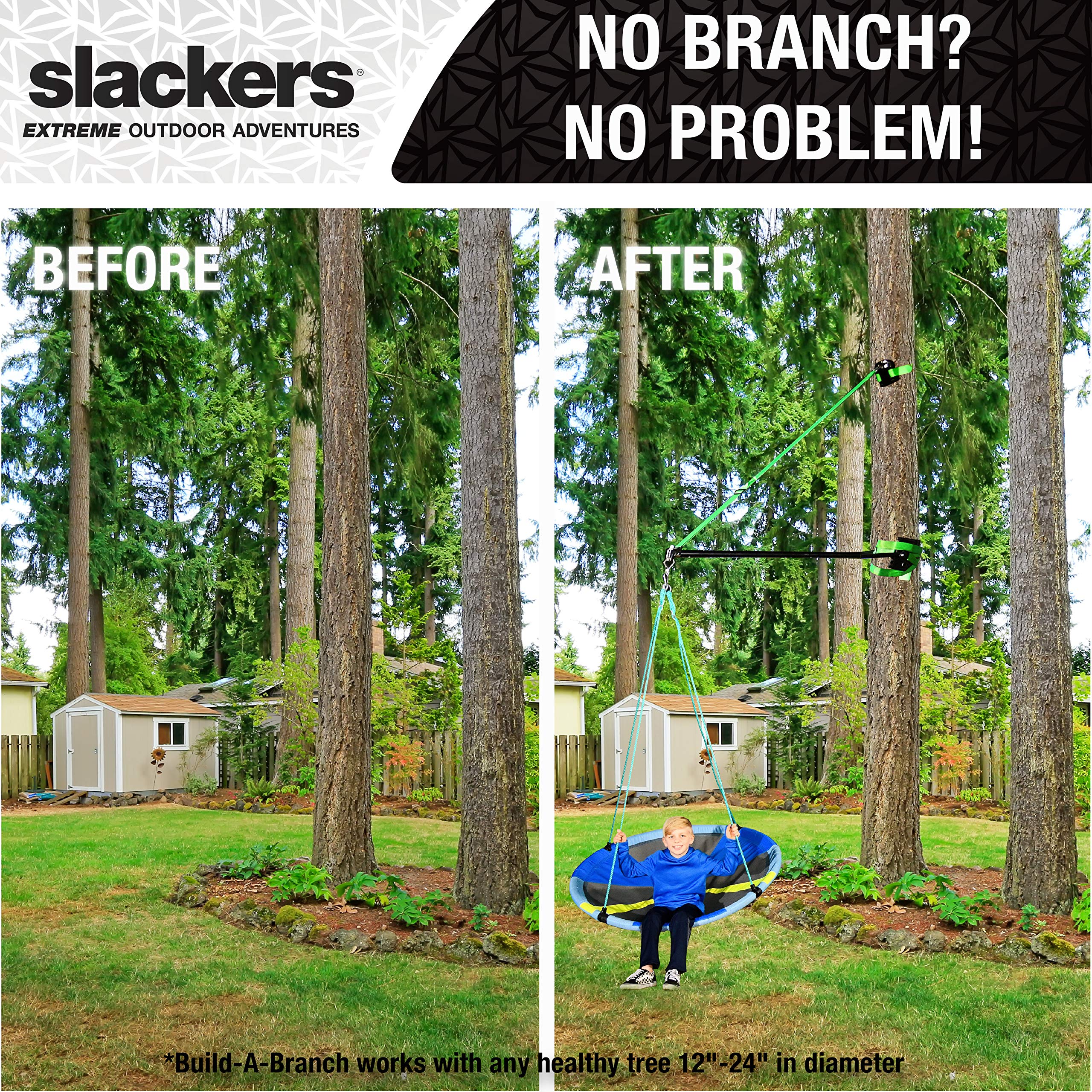 Treezone Build-a-Branch - Turn Any Healthy Tree Into The Perfect Swinging Tree - Build-a-Branch Tree Swing Hanging Kit - Made for Trees 12