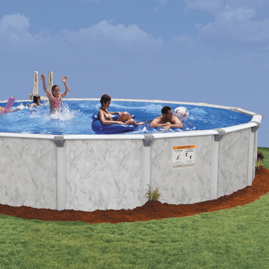 21' x 54" Sea Shore Hybrid 7" Frame Round Pool & Bundle