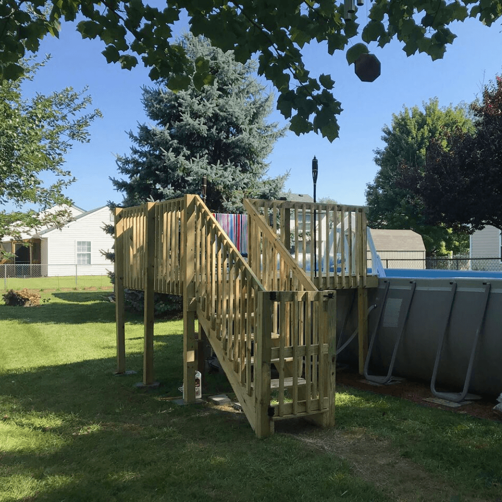 8 ft. x 12 ft. Connect-a-Deck and Entry Steps