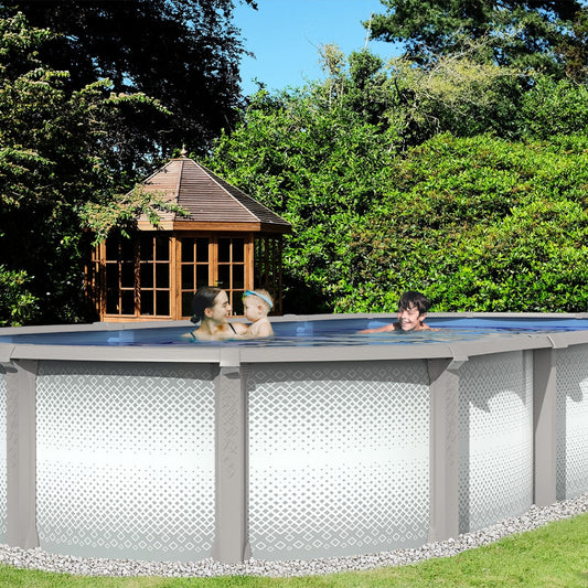 15' x 25' x 54" Jumbo 10" Resin Salt Oval Pool