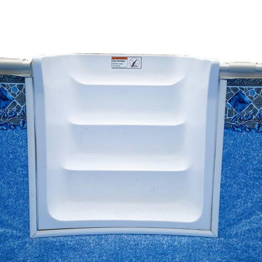 18' x 39' x 54" Oval Whispering Wind III Semi In-Ground Pool with In-Step & Bundle