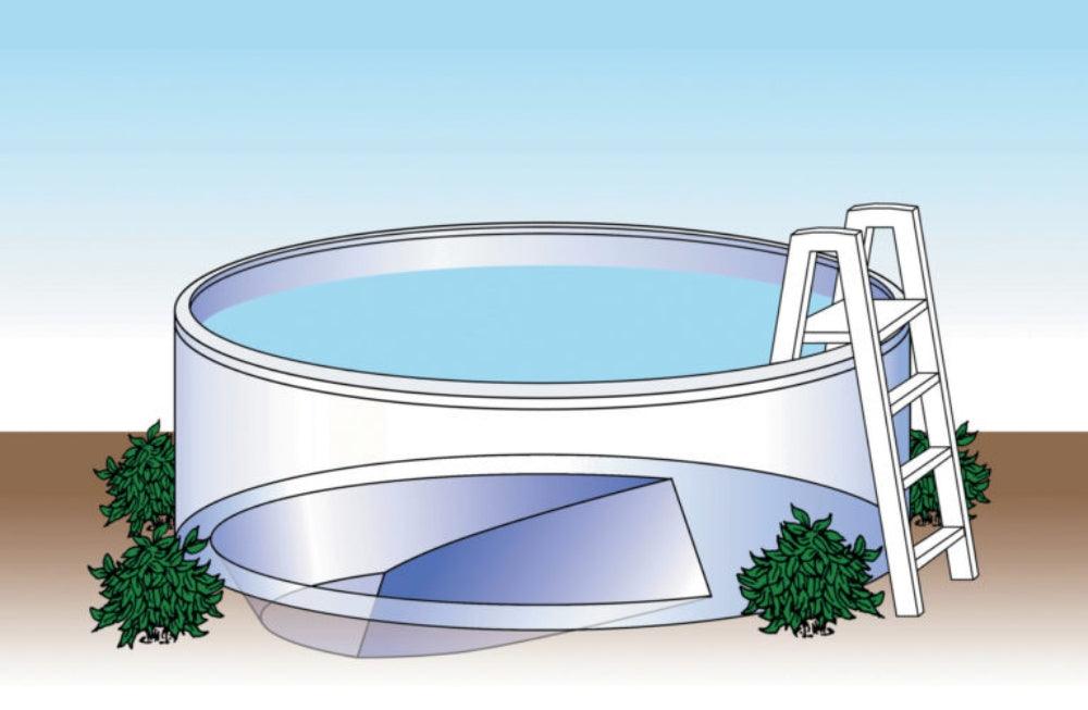 27' x 52" Whispering Wind III Semi In-Ground Pool with In-Step & Bundle