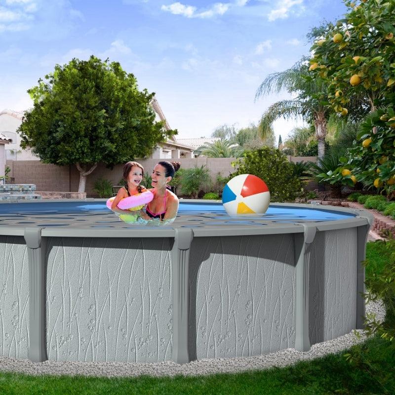 33' x 54" Saltwater Tradewinds Round Pool w/Standard Size In-Wall Skimmer