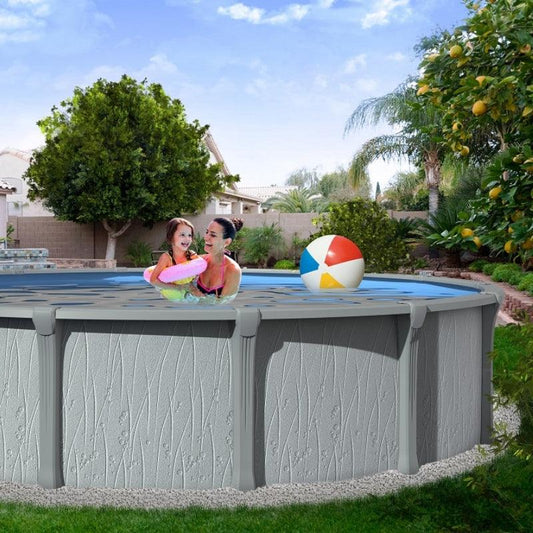 33' x 54" Saltwater Tradewinds Round Pool w/Standard Size In-Wall Skimmer