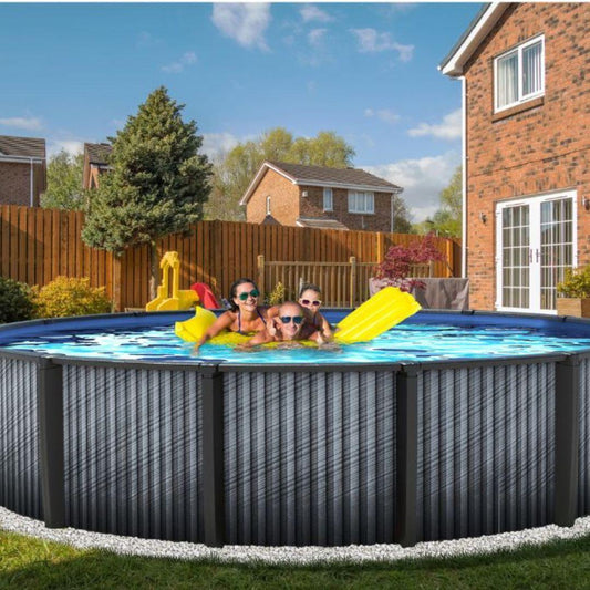 30' x 54" Round Above Ground Resin Downtowner Pool w/ FREE Surround LED Lighting