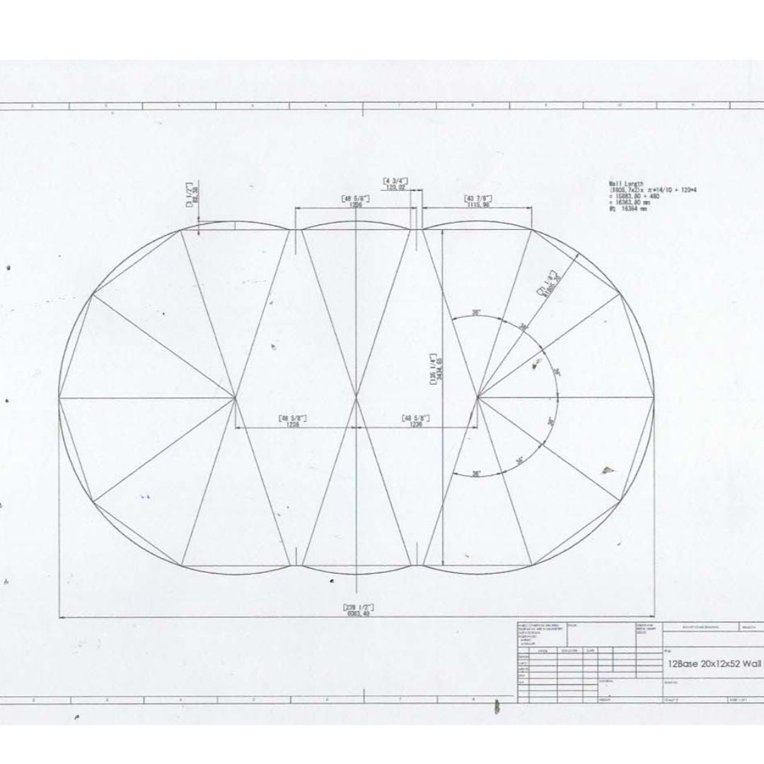 12' x 20' x 52" Steel 7" Frame Semi Inground Oval Pool