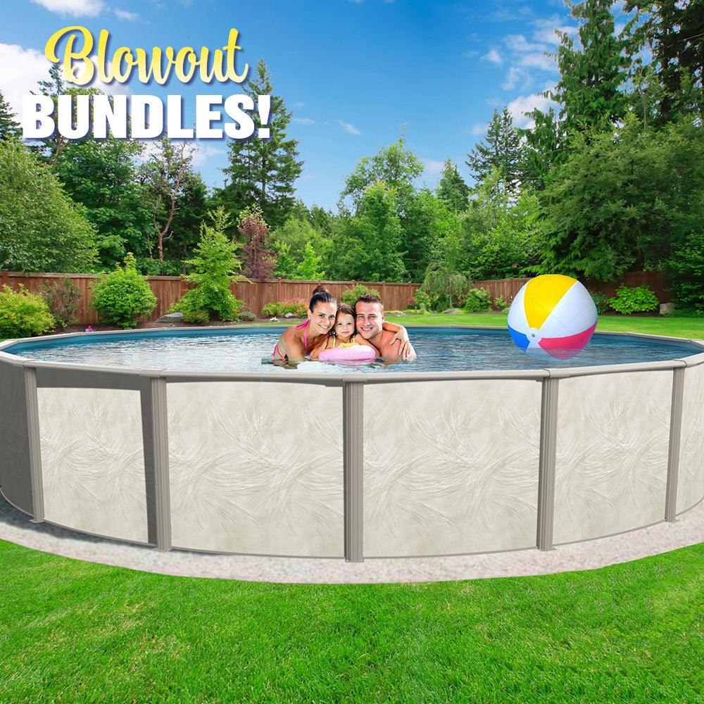 Above Ground Pool - 24' x 54" RTR Resin Hybrid Pool Blowout Bundle
